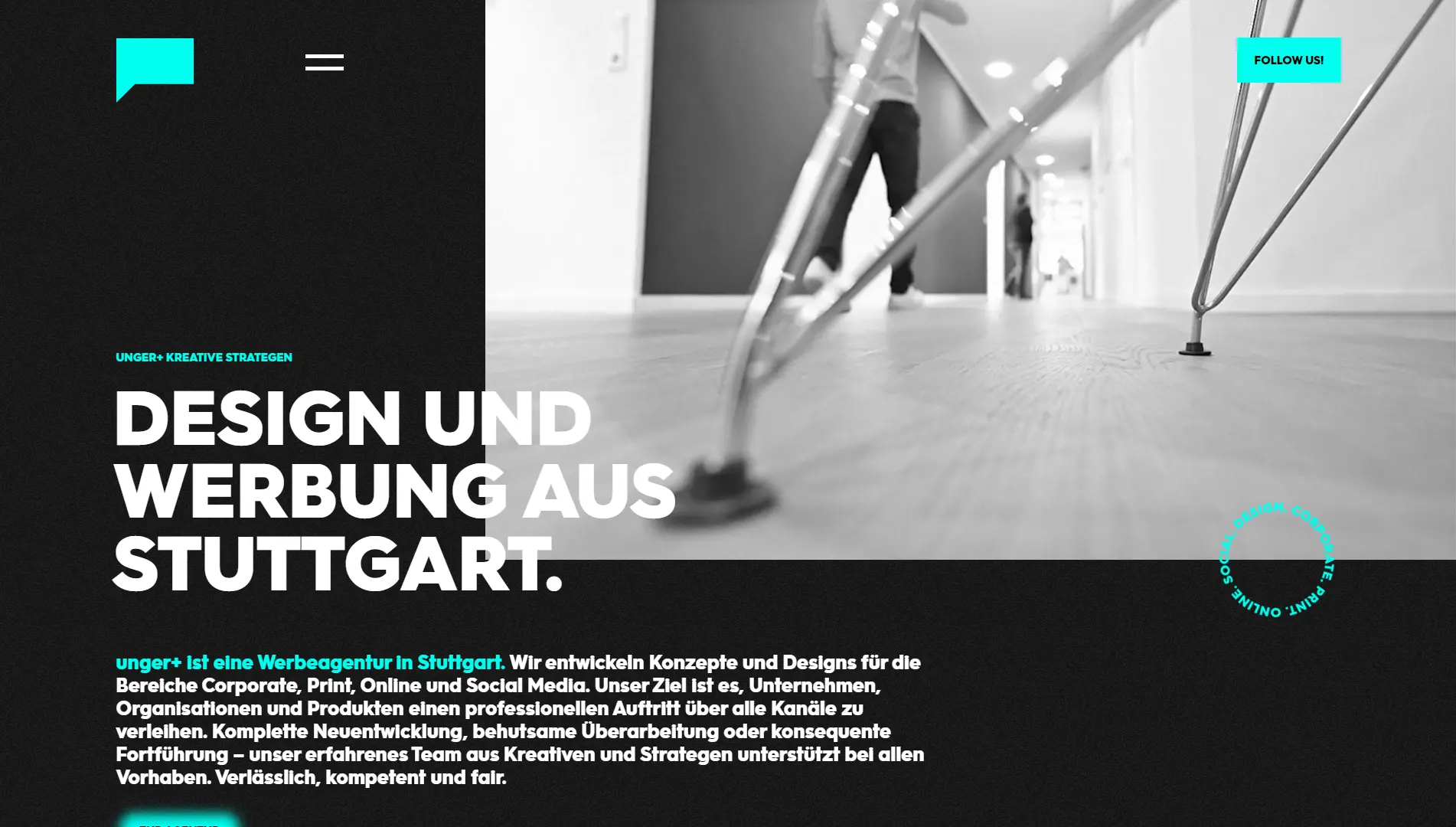 ungerplus-referenz-homepage Ein Screenshot von der Startseite von ungerplus.de